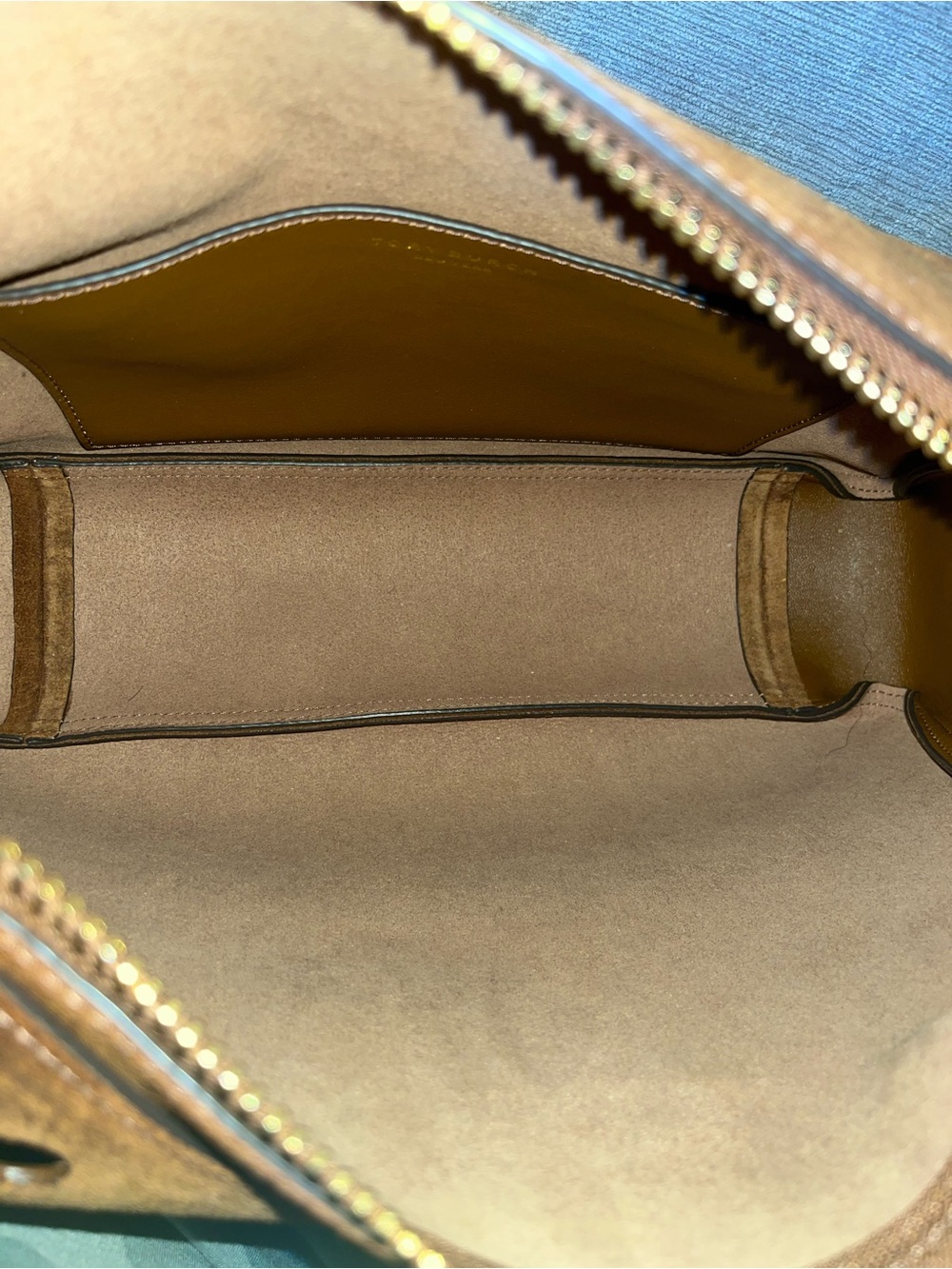 Tory Burch Romy Suede Shoulder Bag - Picture 4 of 4